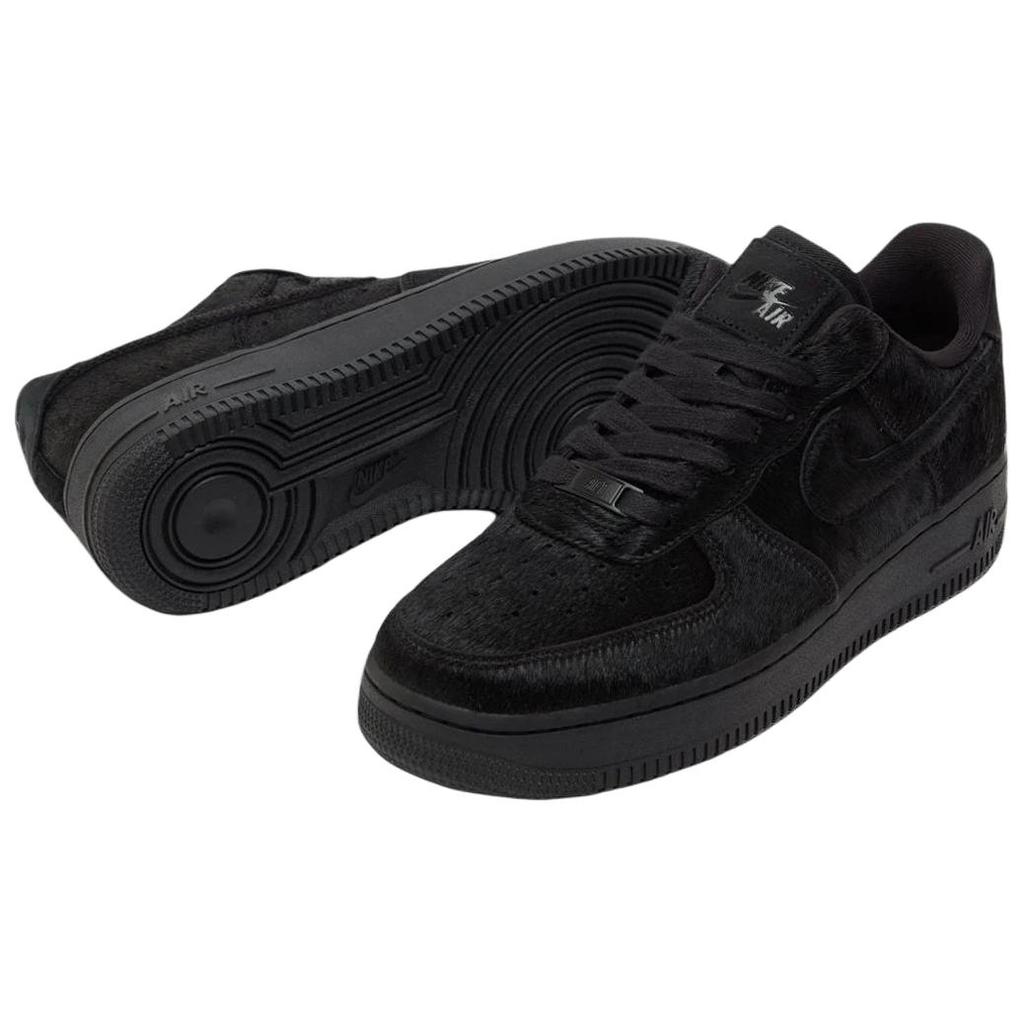Nike Air Force 1 Low Black Pony Hair Women Sneakers Off-Noir II7398-001