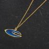 Anime Magical Girls Elegant Blue Eyes Enamel Necklace Cosplay Props Pendants Choker For Women Men Jewelry Accessories Gifts