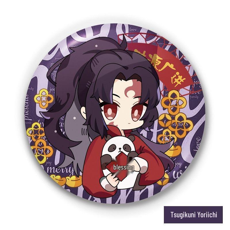 Demon Slayer Badges: Giyu Tomioka, Kyojuro Rengoku, Inosuke, Muichiro, Shinobu Kocho Anime Merchandise