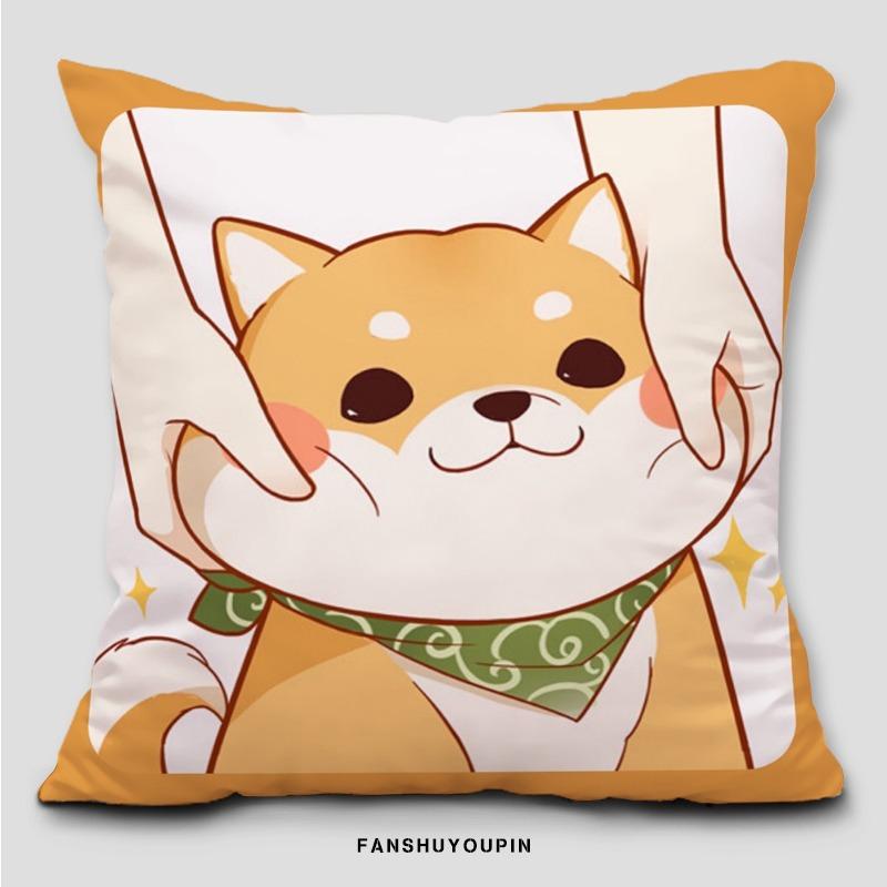 Cartoon Shiba Inu Kissenbezug Schlafsaal Dekoration Büro Wohnzimmer Sofa Heim Kissenbezug