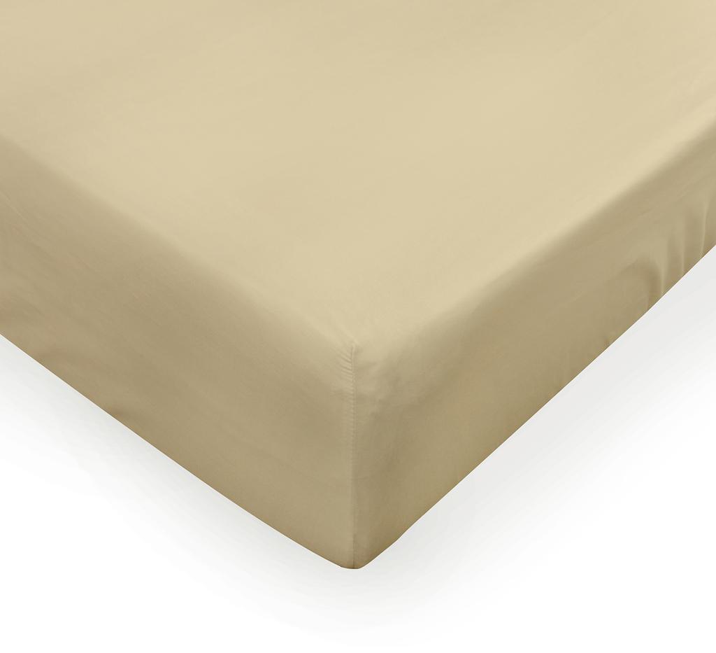Jersey sheet with lycra 110x190 120x200x30 light beige matex