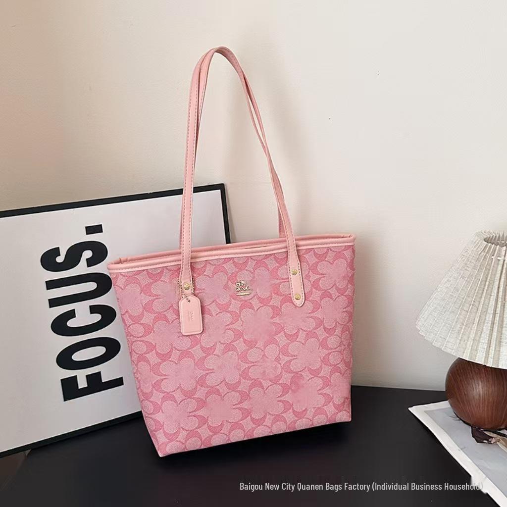 Stylish Printed Handbag: Versatile Large Bag for Women, European & American Popular Crossbody Shoulder Bag