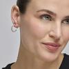 Boucles d'oreilles - LUXENTER - Chenfa - Plaqué rhodium - Zircone - Argenté