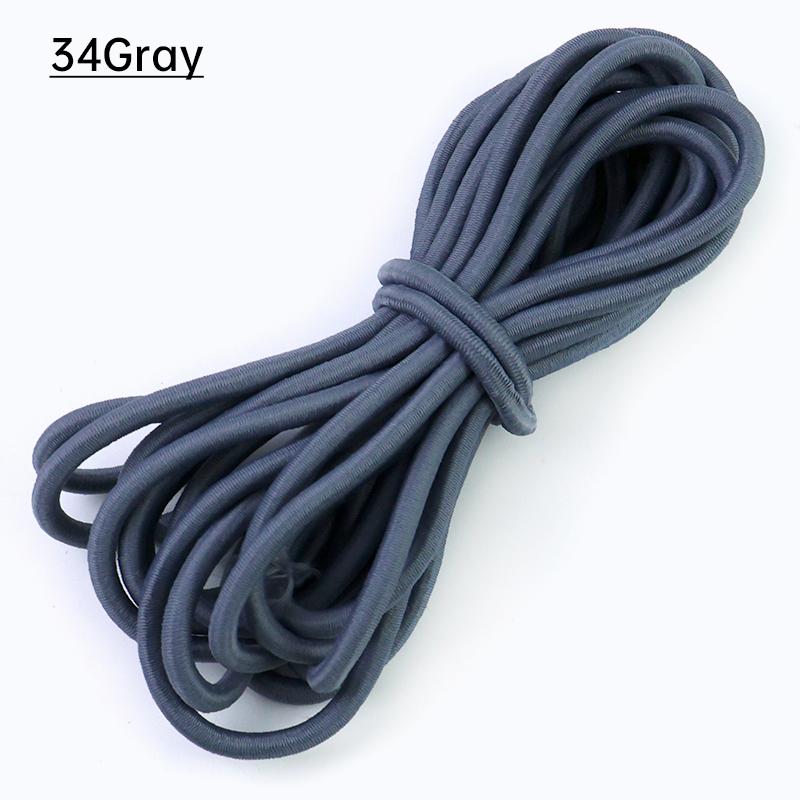 2/5/10Meters Meetee 5mm Elastic Ropes for Waistband Colored Rubber Band Clothes Bags Stretchable Cord Garment Sewing Accessories