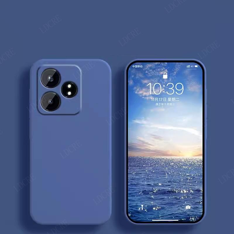 For Cover OPPO Realme GT 6T Case For Realme GT 6T Capas New Liquid Silicone Shockproof TPU Soft Cover For Realme GT 6T Fundas