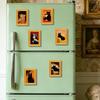 Quirky Black Cat 3D Wooden Photo Frame Magnet Decor