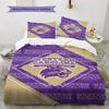 Western Carolina Catamounts Pattern Bedding Set Quilt Cover Pillowcase Home Decor Gift (1 * duvet cover + 2 * pillowcase, without core)