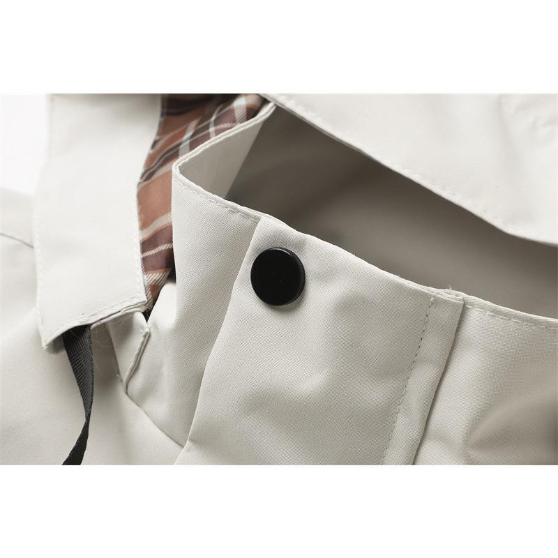 Men's Casual Jacket Parka Autumn Hooded Men's Jacket Solid Color