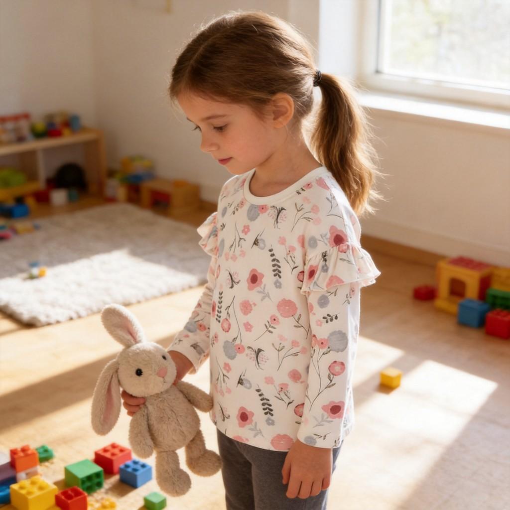 Girl T Shirt Cotton Animal Cartoon Long Sleeve For Kids