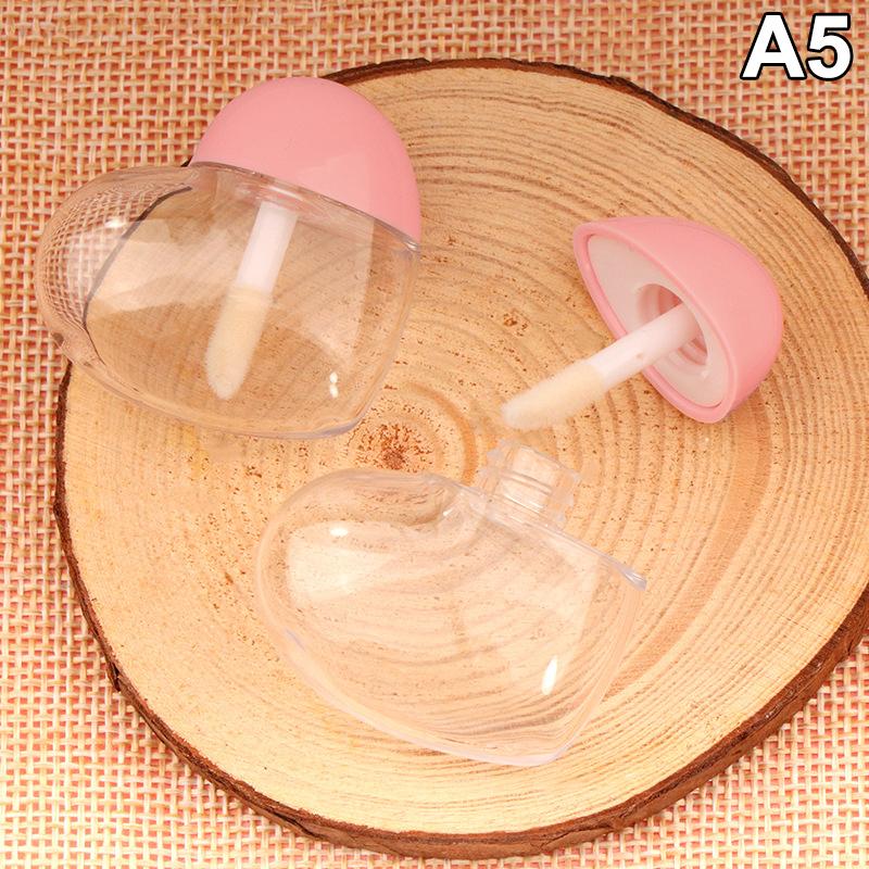 1Pcs 8Ml Plastc Peach Heart Empty Lip Gloss Packaging Tubes Cosmetic Lip Gloss Container Diy Lip Bam Tube