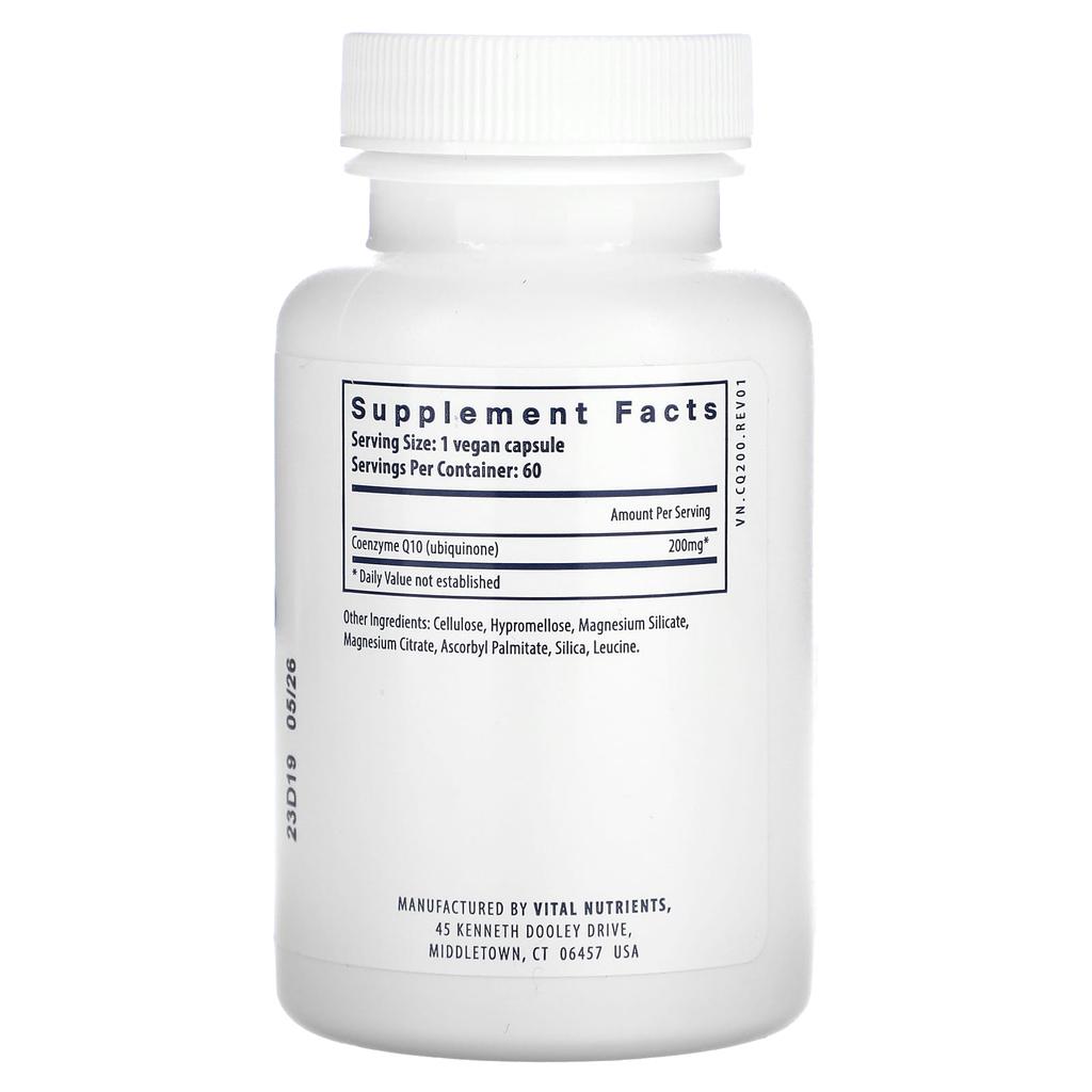 Coenzyme Q10, 200Mg, 60 Veggie Caps