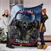Personalized Custom Name Blanket - Top Gun Maverick Print Design,Blanket for Sofa,Bed,Travel,Camping - Soft and Warm, Great Gift