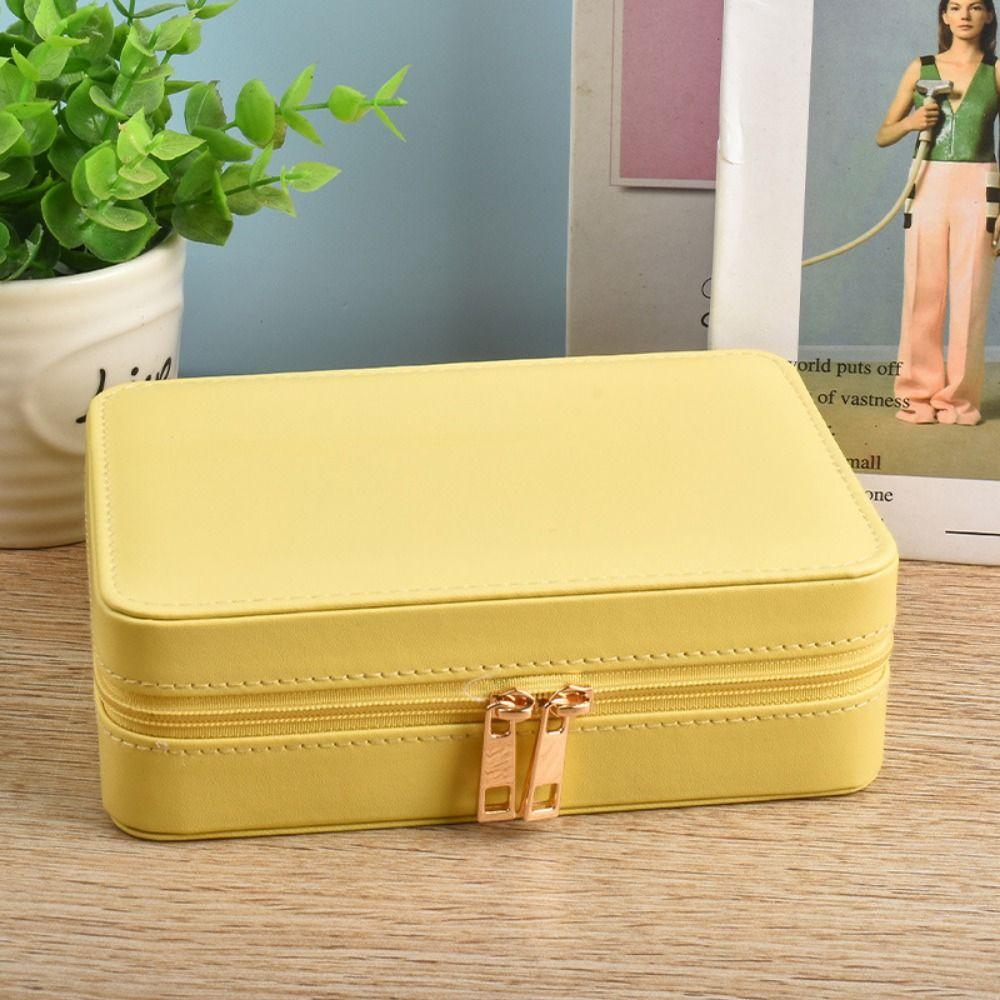Dustproof Portable Jewelry Organizer Large Capacity Jewelry Storage Case Jewelry Display Box  Watch