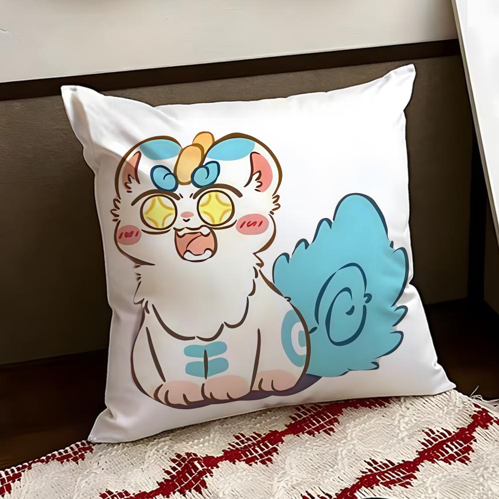 Cute You Shou Yan Cushion Cover Reversible Soft Durable Pillow Cover Home  Car MultiScene Use for Daily Comfort