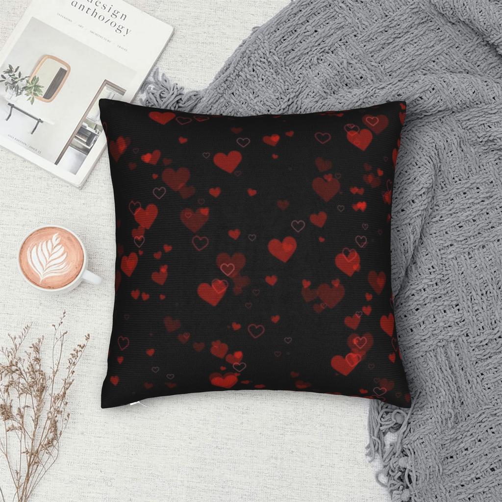 Love Kiss Red Lips Print  Printed Pillowcases Cushion Cover  Pillow Covers Warm Seat Decorations Square Multiple Sizes