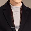 Antonio Men's 70% Wool Double-faced Overcoat with Detachable 85% Duck Down Liner