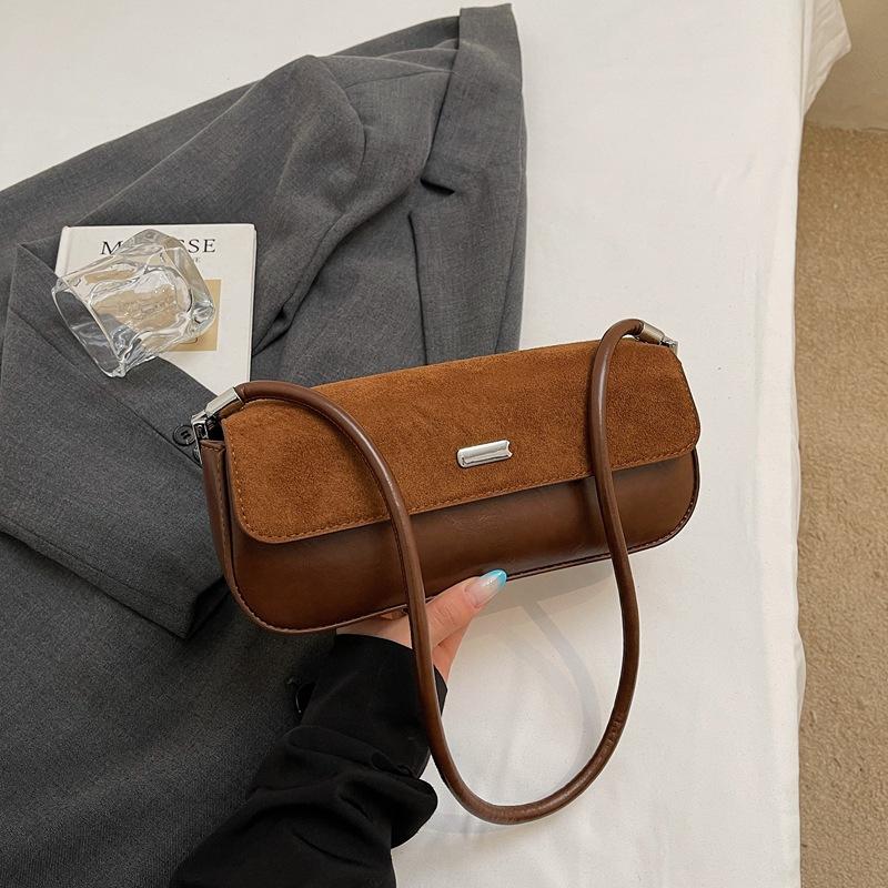 Нишевая сумка-палочка женская зимняя мода сумка под мышкой ретро плечевая портативная сумка для通勤