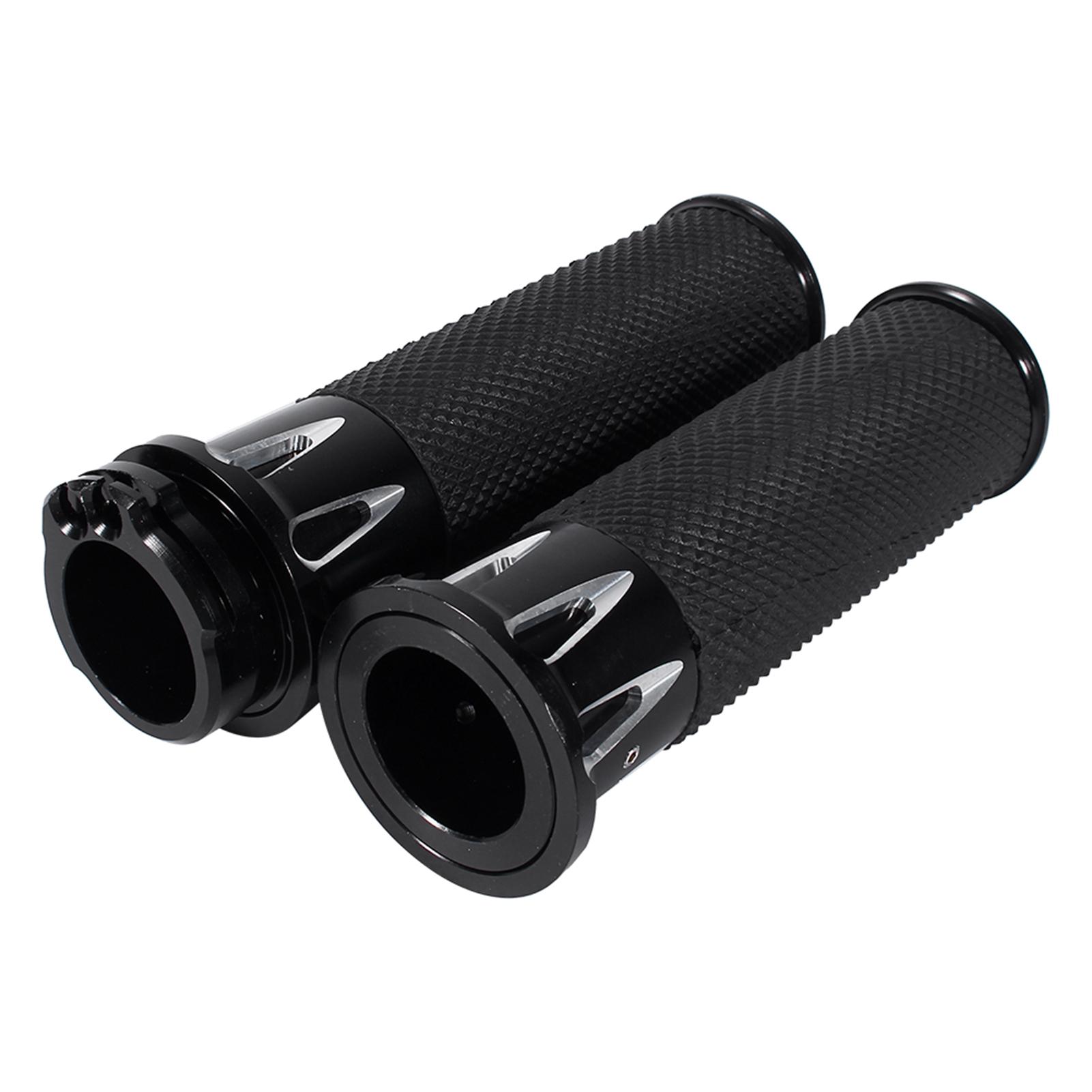 

Handlebar Hand Grips 1 25mm CNC For Sportster XL883 XL1200 48 2004 2015