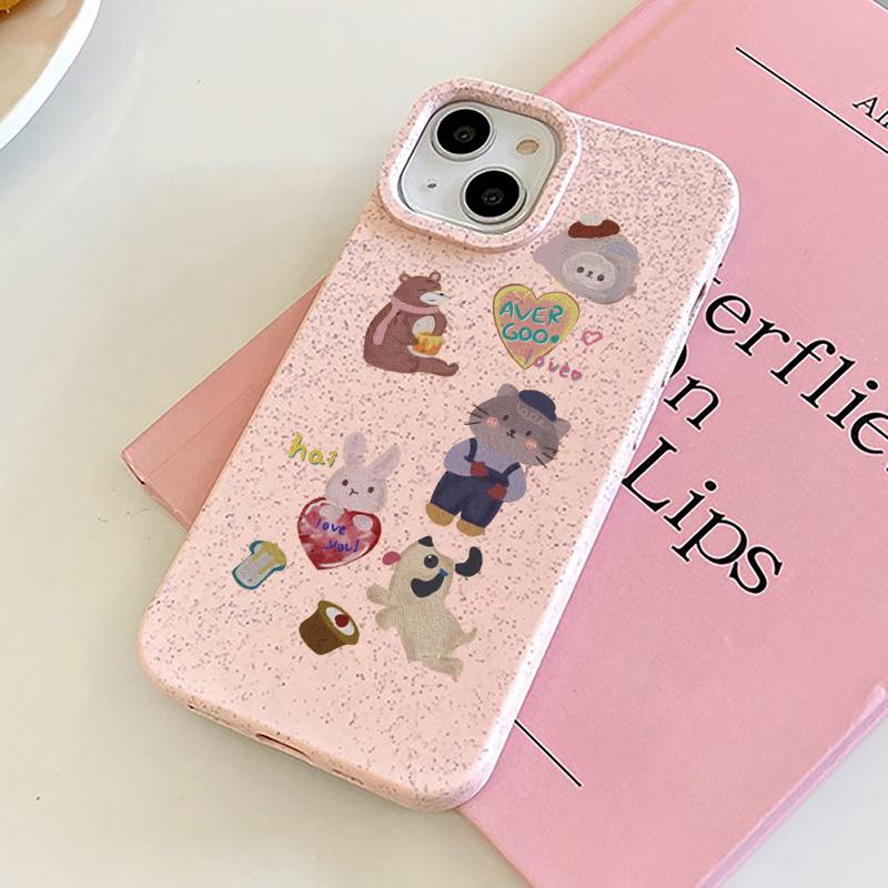 

Чехлы для мобильных телефонов iPhone 11 13 XR 15 Pro Max 12 14 Pro Max Чехол для iPhone 16 7 Plus 8 Plus XS Max Разлагаемые и экологически чистые, устойчивые к падениям iPhone 11 горячий розовый