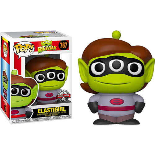 Pixar Alien Remix Elastigirl Tuta Argentata US Pop! Vinile