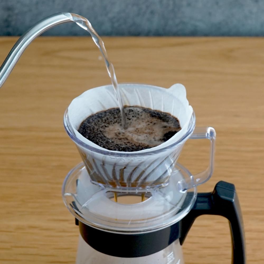 HARIO Trapezoidal Coffee 200 Filters Filters X 5 Made In FSC 01 W Filters, 1-2 Cups, (40 Packs), Japan, Certified, Paper, White, PEF-01-40W-5S-AZ+