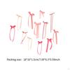 12 Pieces Bow Wall Decor Ribbon DIY Photo Backdrop for Party Bridal Shower