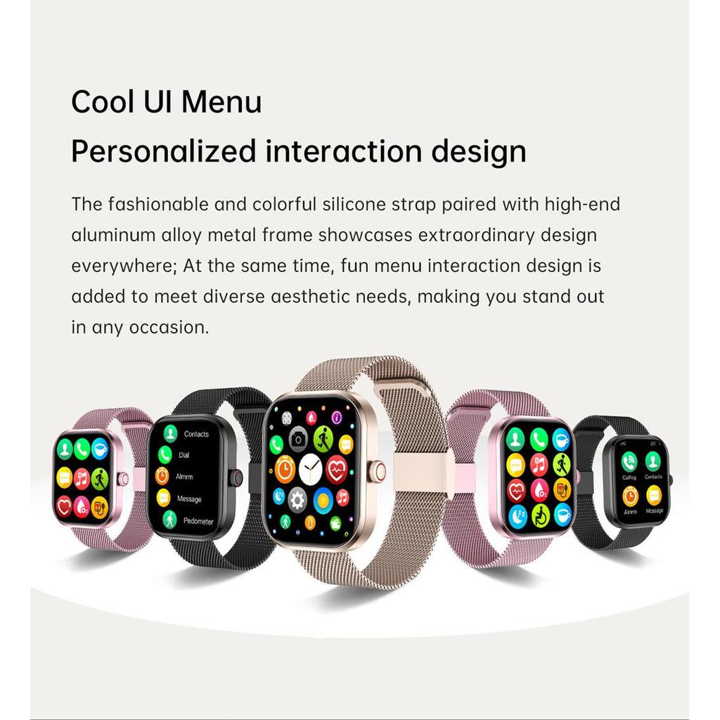 2024 G21 Smart Watch für Männer Frauen Geschenk Full Touch Screen Sport Fitness Uhren Bluetooth Anrufe Digitale Smartwatch