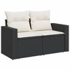 10 Piece Garden Sofa Set with Cushions Brown Poly Rattan