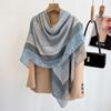 130*130Cm Beach Wraps Large Shawl For Women Luxury Printed Square Scarf Imitation Silk Scarves Bandanas Elegant Hijab