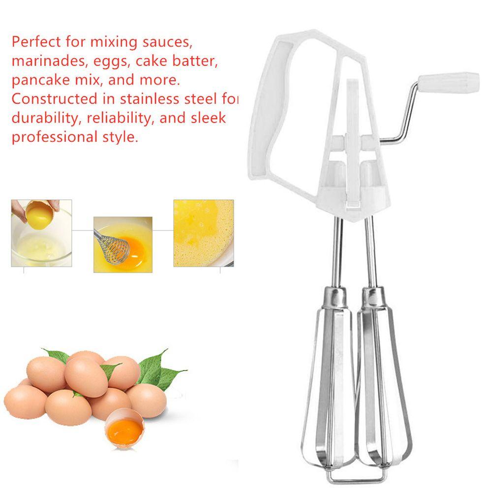 Convenient Rotary Baking Hand Held Kitchen Whisk Mixer Cooking Tool Egg Beater Blender