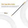 White Fish Tape Puller 3mm Cable Wire Threader Professional Cable Pulling Tool  DIYers