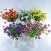 Fake Plants Artificial Pansy Flowers Fall Decor DIY Floral Simulated Violet Bouquet Realistic Home Decoration Simulation Flowers