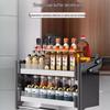 Kitchen Pull-Down Lifting Cabinet Storage System