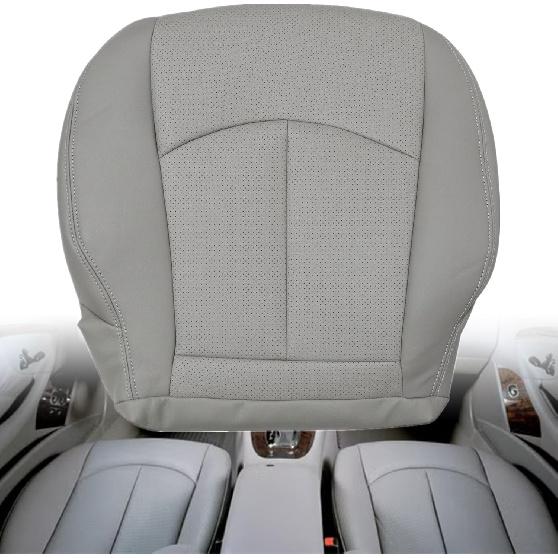 GXARTS Driver Side Bottom Lower Replacement Perforated Leather Seat Cover Black Compatible with Mercedes Benz E63 E280 E300 E320 E350 E500 E550 2003