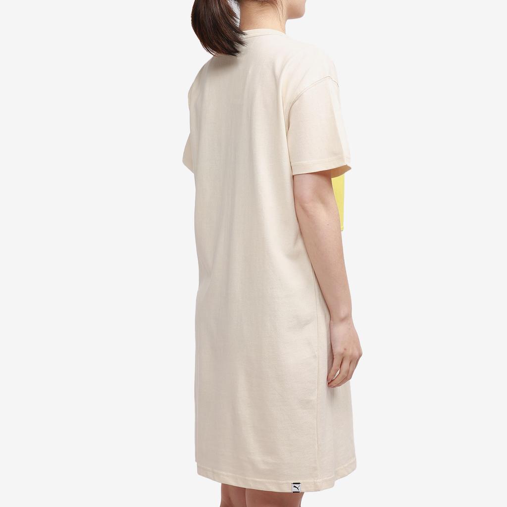 Puma Downtown Tee Dress Letter Casual Sports Round Neck Short Sleeve Dress Women dresses Off-White 531494-75