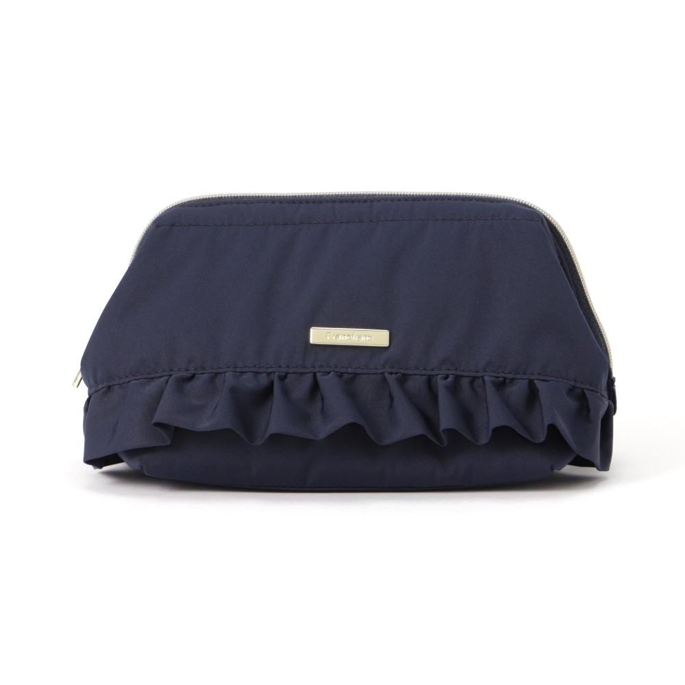 Franc Franc Japan [ec Limited Outlet Item] Frill Wire Pouch Navy