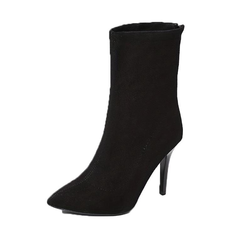 Fashion Ankle Boots for Women Pointed Toe Dress Fashion Shoes High Heels Sexy Luxury Pumps 2025 Winter Elegant Chelsea Boots Femme Shoes