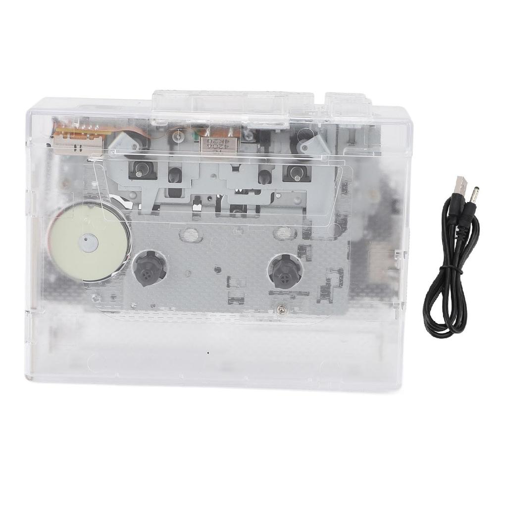 ochun Portable Cassette Player with USB MP3 Auto Reverse for Music Tape Recording and Playback ABS, Converter, Function, Lovers,