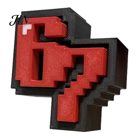 Novelty Desk Gift 3D Printed 67 Clicker Fidget Toy, Pixel Art Decor, Stress Relief Sculpture with Toy Solid Base, for Office Home Fun Gamers