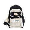 Schoolbag new high-value Japanese ins college style fresh and sweet small backpack girl candy contrasting splicing backpack