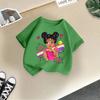 Children T-shirt Kids 100% Cotton Clothes Tops 2-13Y Loose-fit Casual Crew Neck Short-sleeve T-shirt