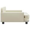 Cream Children's Sofa 90x53x30 Cm Faux Leather