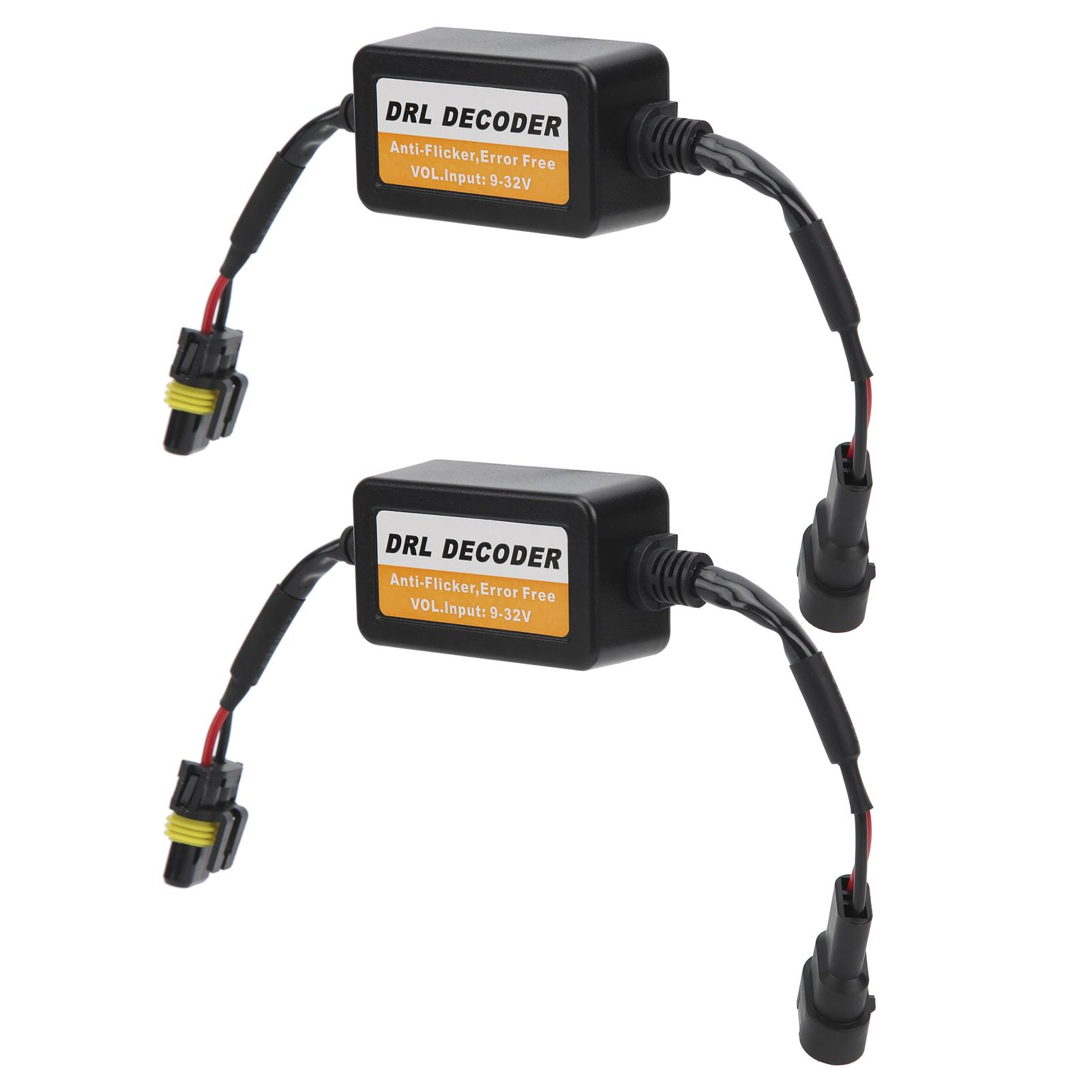 

Universal Daytime Running Light Decoder Error Free 9006 LED Bulbs AntiFlicker 932V