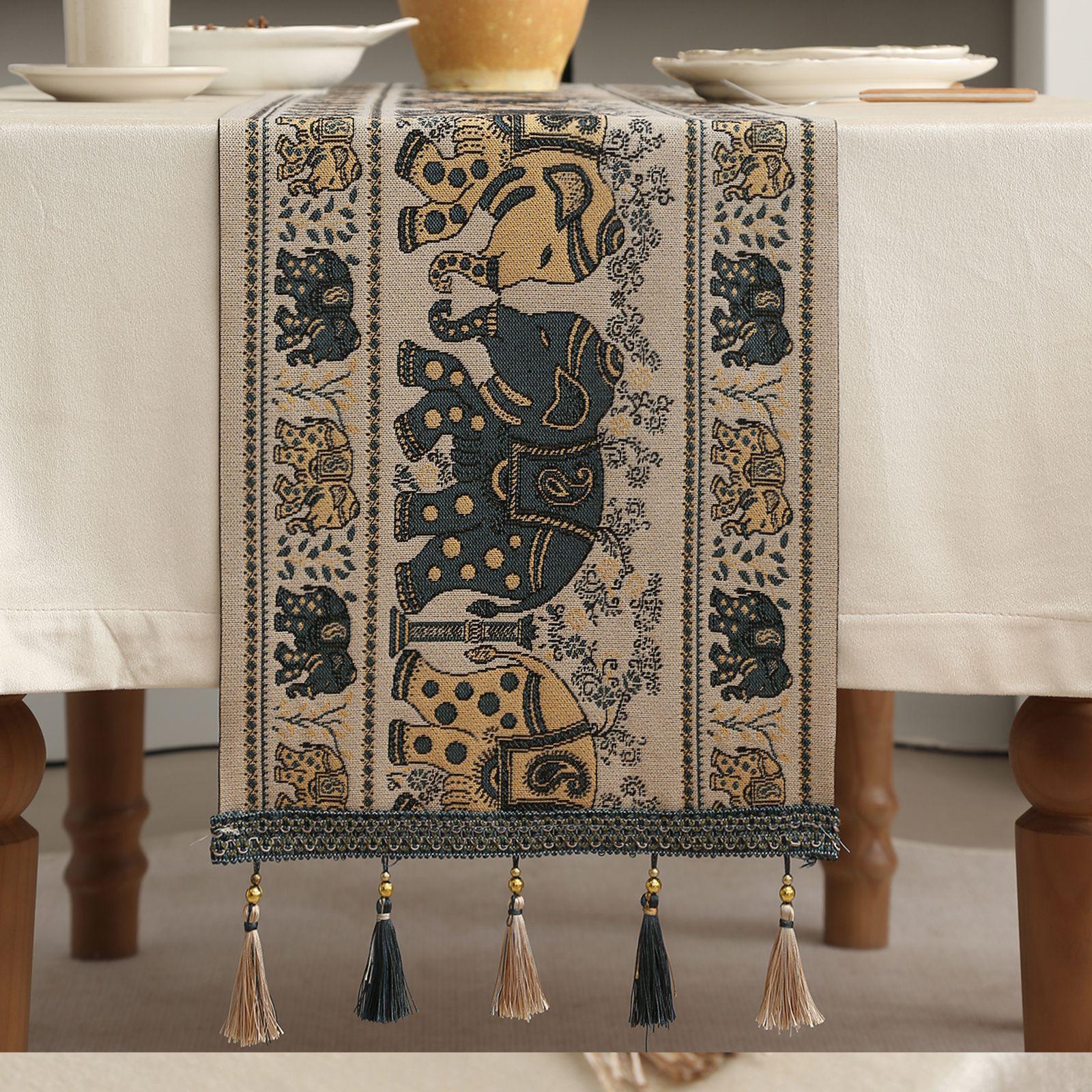 

Американская шениловая нескользящая двухсторонняя дорожка на стол: Маслостойкий, Роскошный декор для столовой и гостиной 35x45 cm