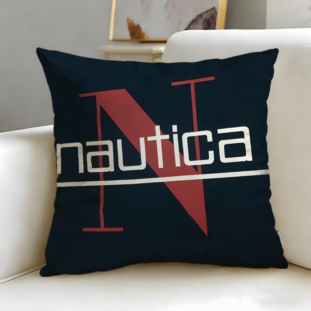 classic fashion brand Nautica Cushion Cover Soft & Easy-Wash Pillow Case – Versatile for Couch, Bed, Travel and Office