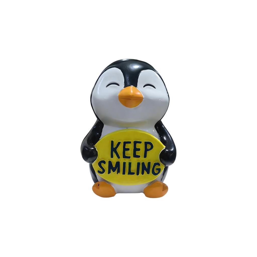 Adorable Keep Smiling Animal Resin Figurines:  Desktop Decor For Home