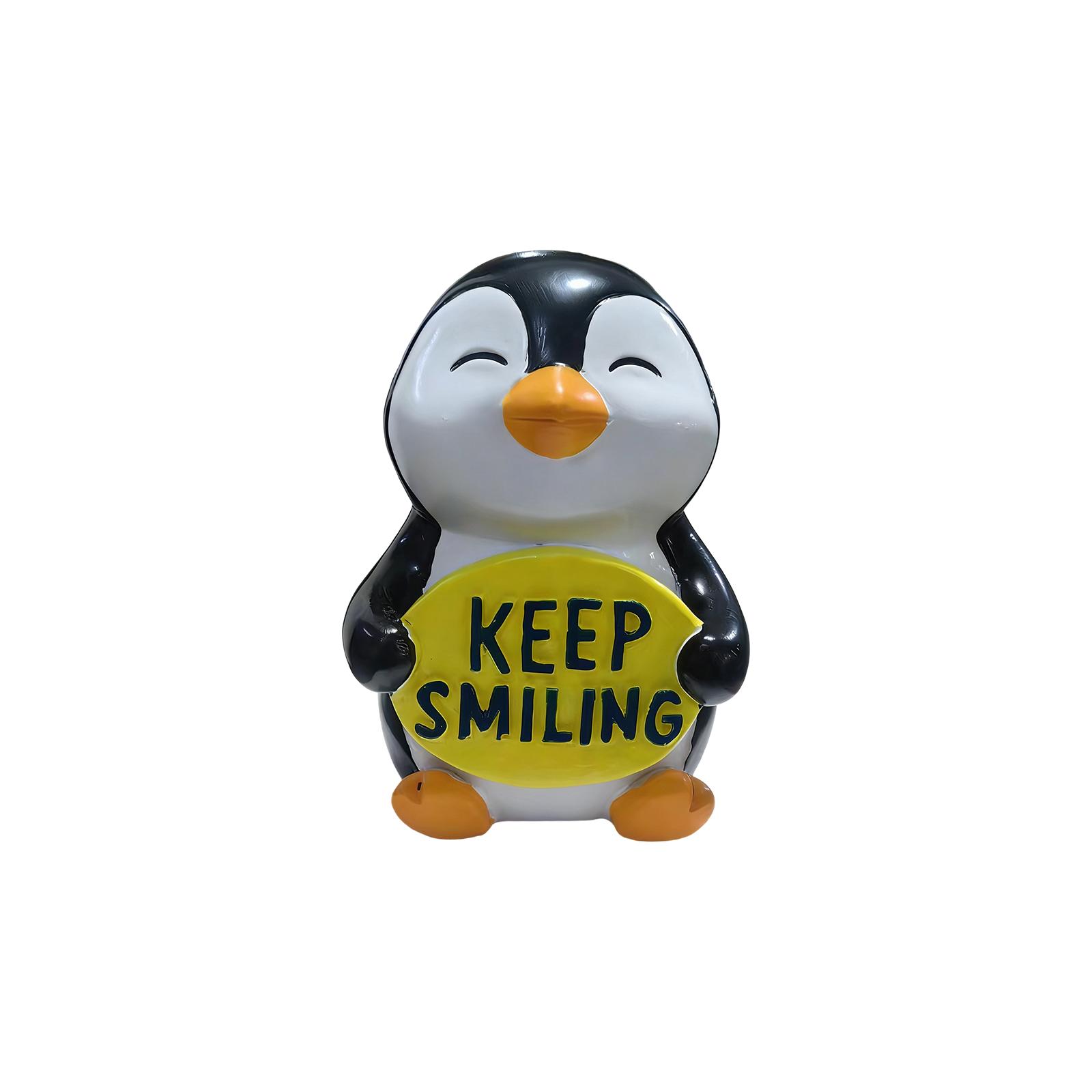 Adorable Keep Smiling Animal Resin Figurines:  Desktop Decor For Home One Size