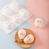6Hole Silicone Mold 3D Rabbit Shape Cake Mold Mousse Dessert Molds Bakings Brand New Easy To Use And Clean