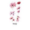 1 Sheet New Watercolor Flowers Tattoo Sticker Cherry Blossom Temporary Tattoo Water Transfer Body Art Decoration Petal Decals
