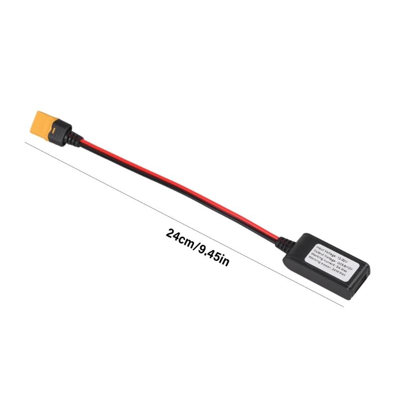 24cm XT60 Male To USB Female Converter Cord Line With Quick Charging 3 0 Technology For Various Gadgets